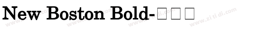 New Boston Bold字体转换